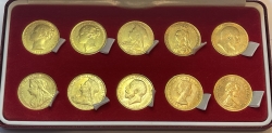 НАБОР ЗОЛОТЫХ МОНЕТ "СОВЕРЕН" ВЕЛИКОБРИТАНИЯ,7,98г.